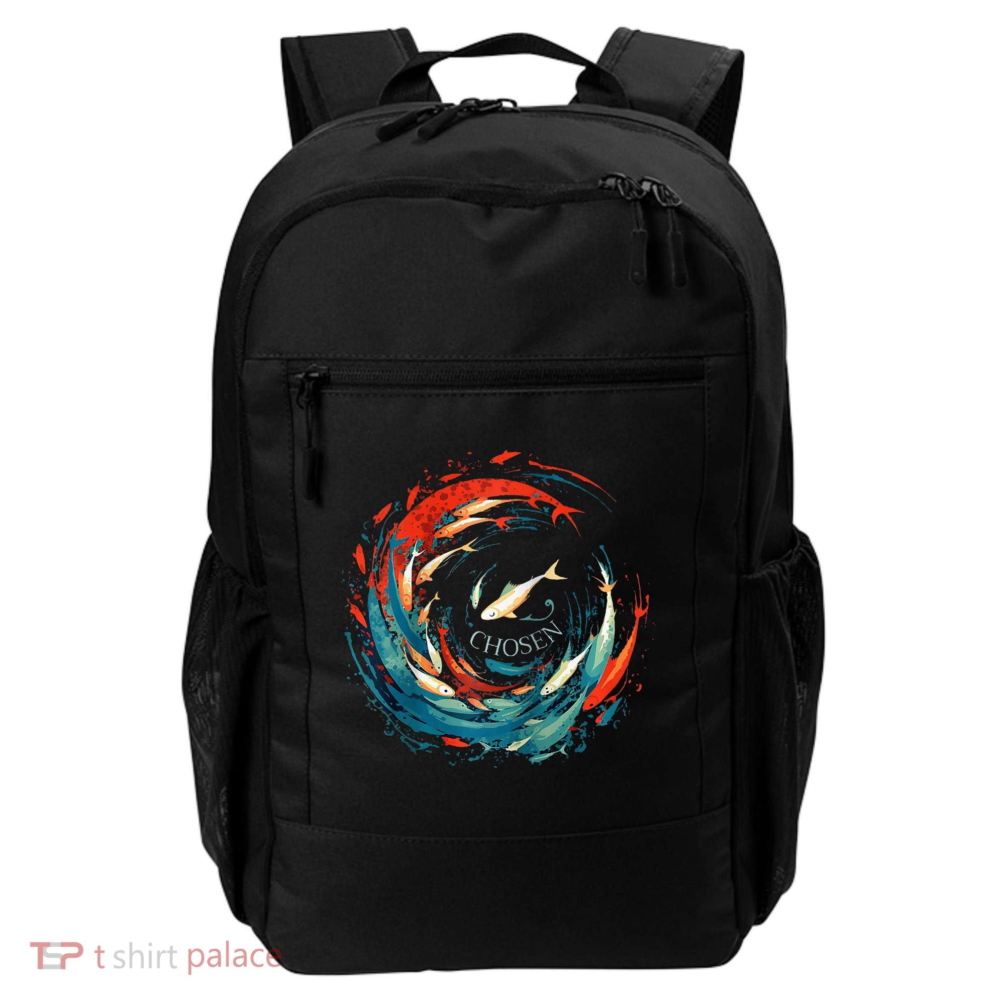 Chosen Fish Swim Against The Current Bible Verse Christian Backpack