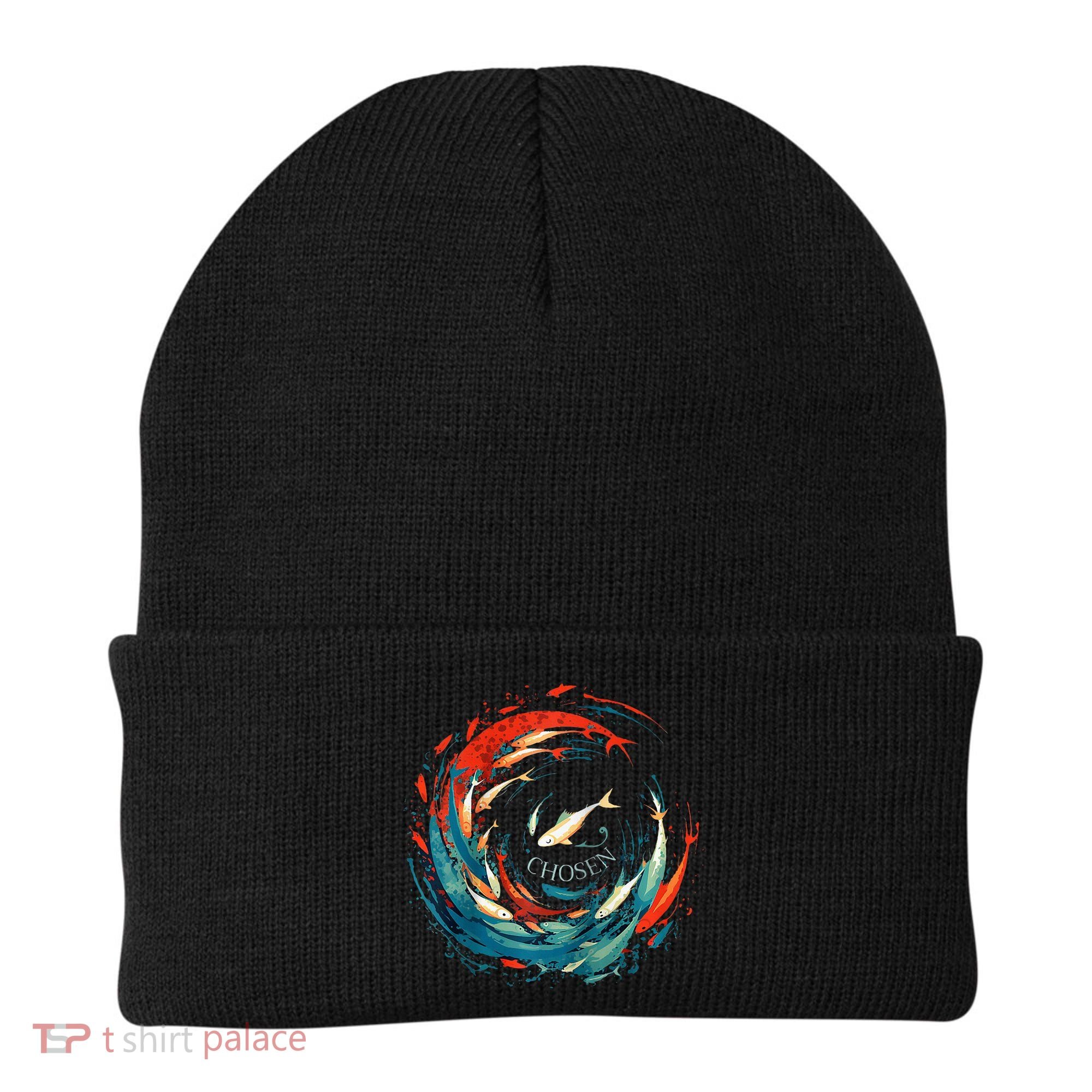 Chosen Fish Swim Against The Current Bible Verse Christian Beanie