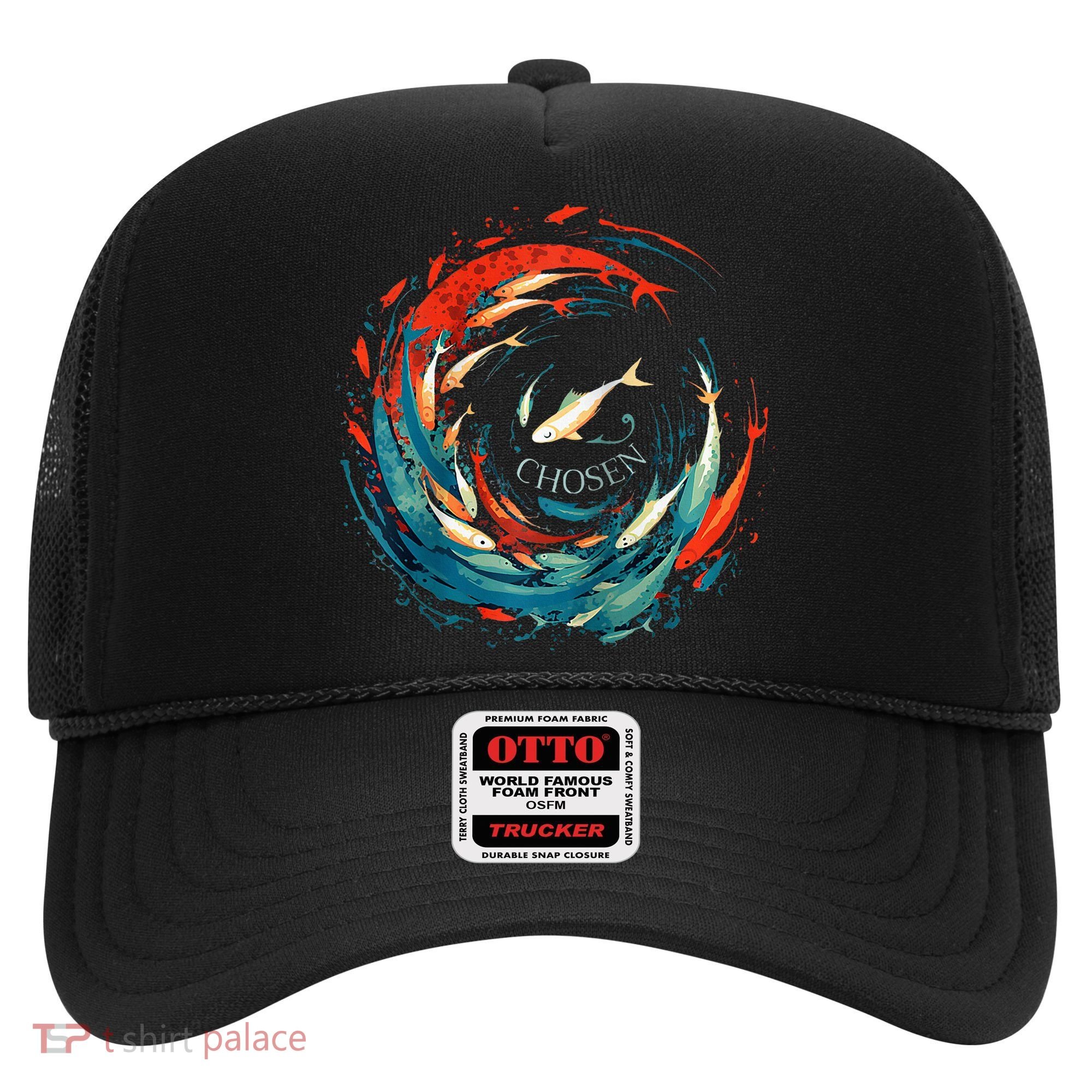 Chosen Fish Swim Against The Current Bible Verse Christian Hat