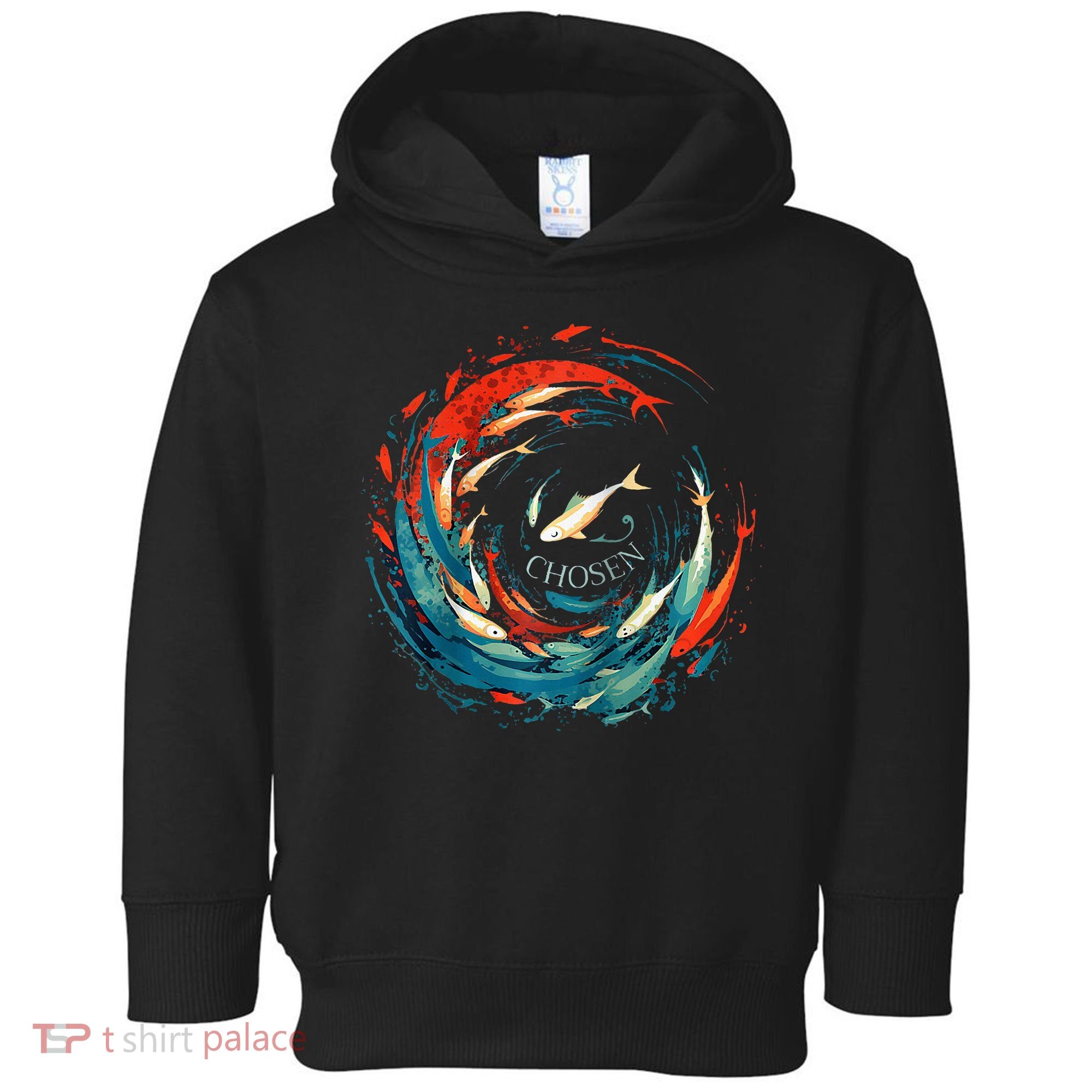 Chosen Fish Swim Against The Current Bible Verse Christian Toddler Hoodie