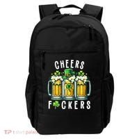 Cheers Fuckers St Patricks Day Funny Beer Drinking Mugs Backpack thumb 0