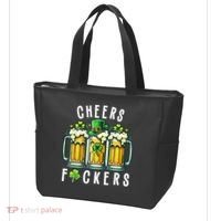 Cheers Fuckers St Patricks Day Funny Beer Drinking Mugs Tote Bag thumb 3