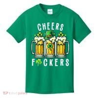 Cheers Fuckers St Patricks Day Funny Beer Drinking Mugs Kids T-Shirt thumb 0