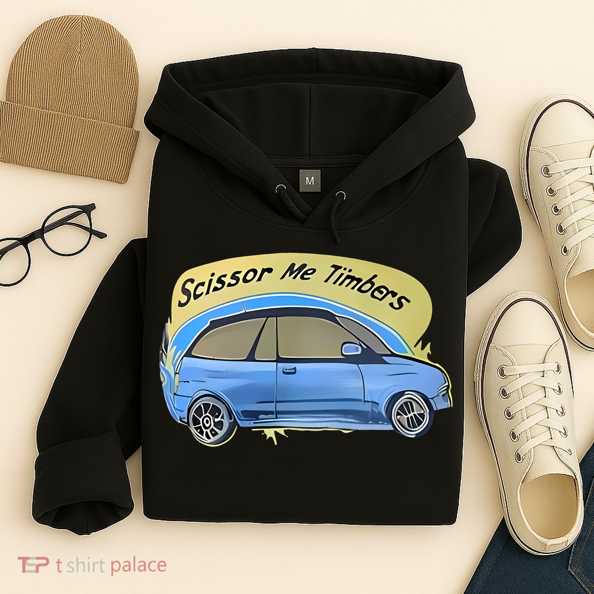 Connor Flintoft Scissor Me Timbers Car Hoodie