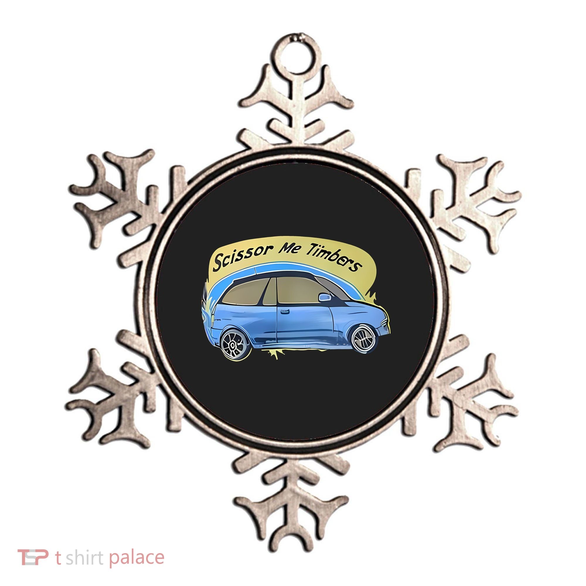 Connor Flintoft Scissor Me Timbers Car Ornament