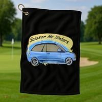 Connor Flintoft Scissor Me Timbers Car Golf Towel thumb 1