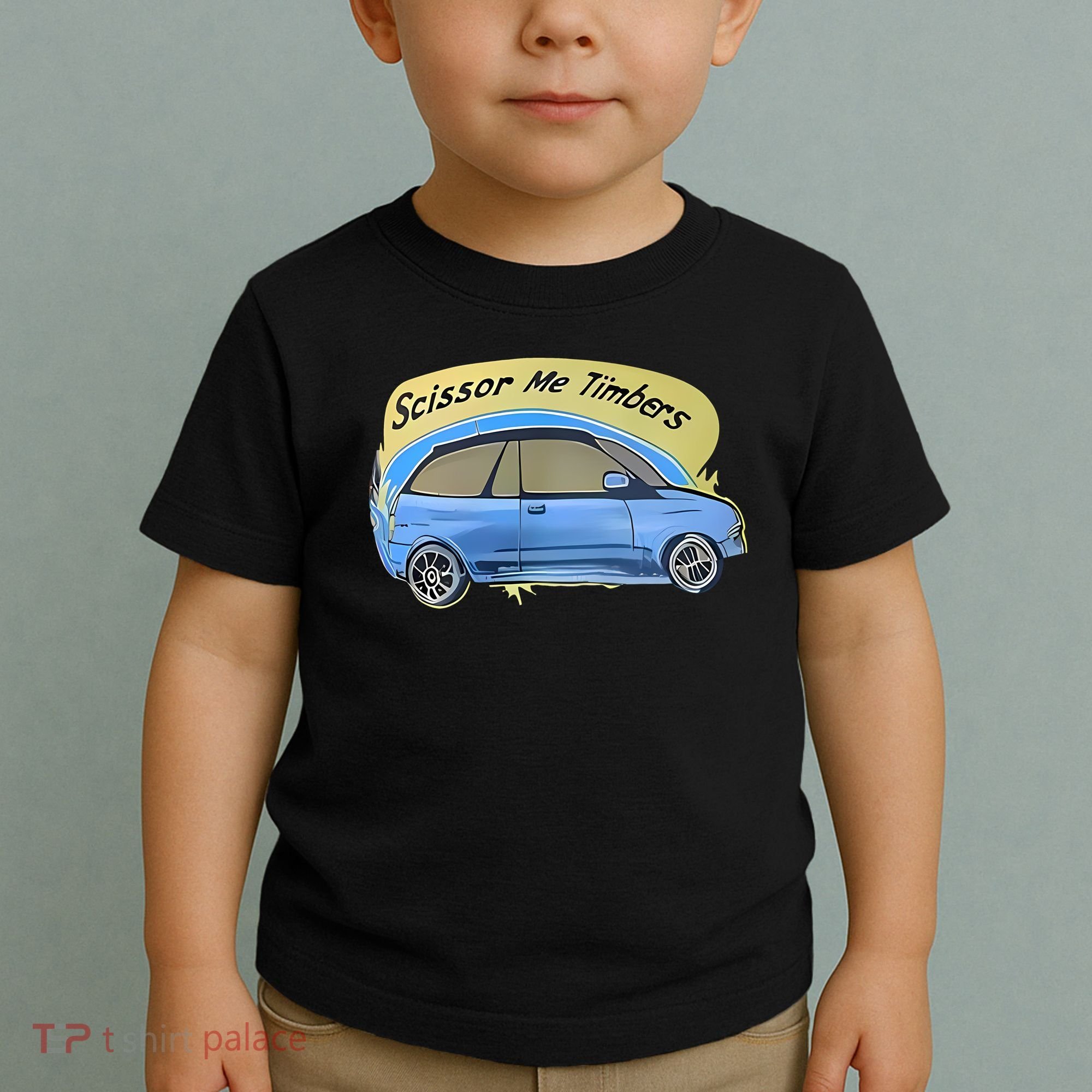 Connor Flintoft Scissor Me Timbers Car Toddler T-Shirt