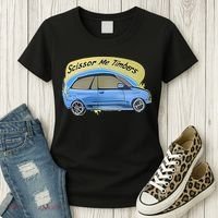 Connor Flintoft Scissor Me Timbers Car Women's T-Shirt thumb 3