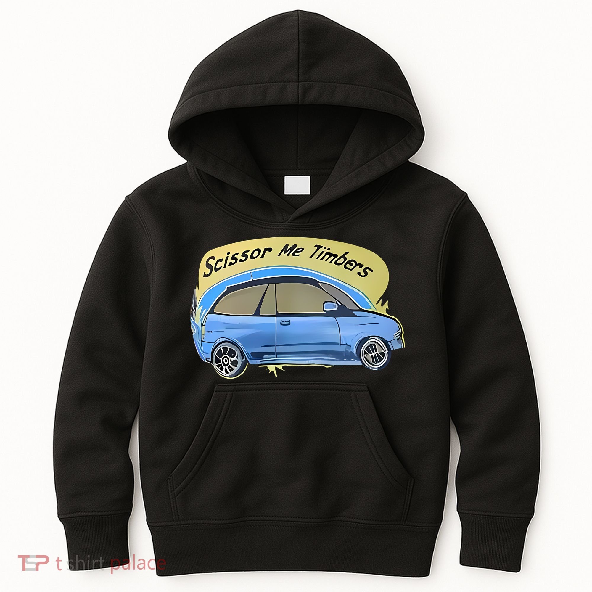 Connor Flintoft Scissor Me Timbers Car Kids Hoodie