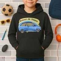 Connor Flintoft Scissor Me Timbers Car Kids Hoodie thumb 2
