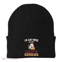Christmas Funny Santa Just Here For The Milfs And Cookies Gift Beanie thumb 0