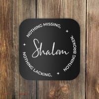 Christian Faith Shalom A Gift Coaster thumb 0