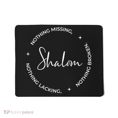 Christian Faith Shalom A Gift Mousepad