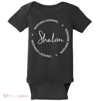 Christian Faith Shalom A Gift Baby Bodysuit thumb 0
