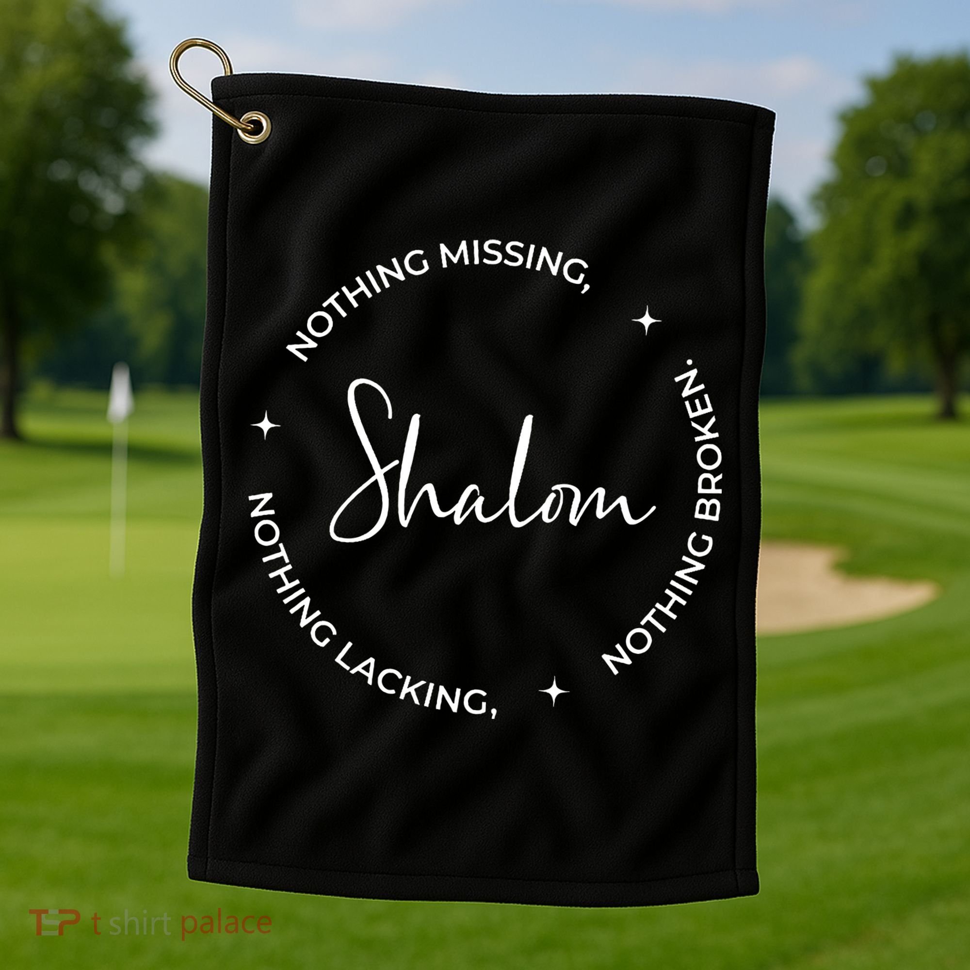 Christian Faith Shalom A Gift Golf Towel