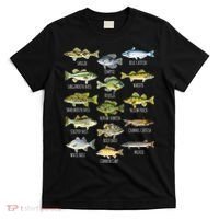 Cool Fish Species Biology Types Of Freshwater Fish Fishing Gift T-Shirt thumb 0