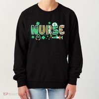 Cute Funny St Patricks Day Nurse Women's Sweatshirt thumb 0