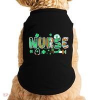 Cute Funny St Patricks Day Nurse Doggie Tank thumb 0