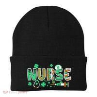 Cute Funny St Patricks Day Nurse Beanie thumb 0