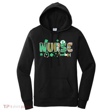 Cute Funny St Patricks Day Nurse Women's Hoodie