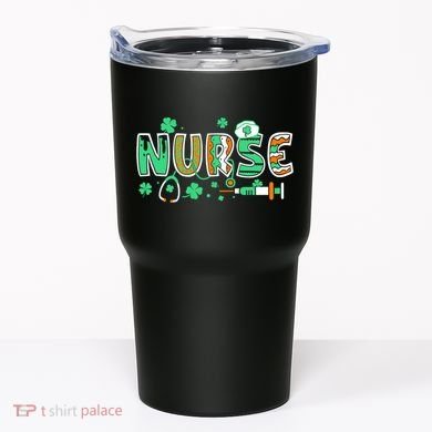 Cute Funny St Patricks Day Nurse Tumbler