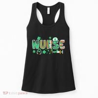 Cute Funny St Patricks Day Nurse Women's Tank Top thumb 0