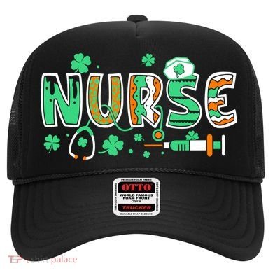 Cute Funny St Patricks Day Nurse Hat