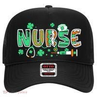 Cute Funny St Patricks Day Nurse Hat thumb 0