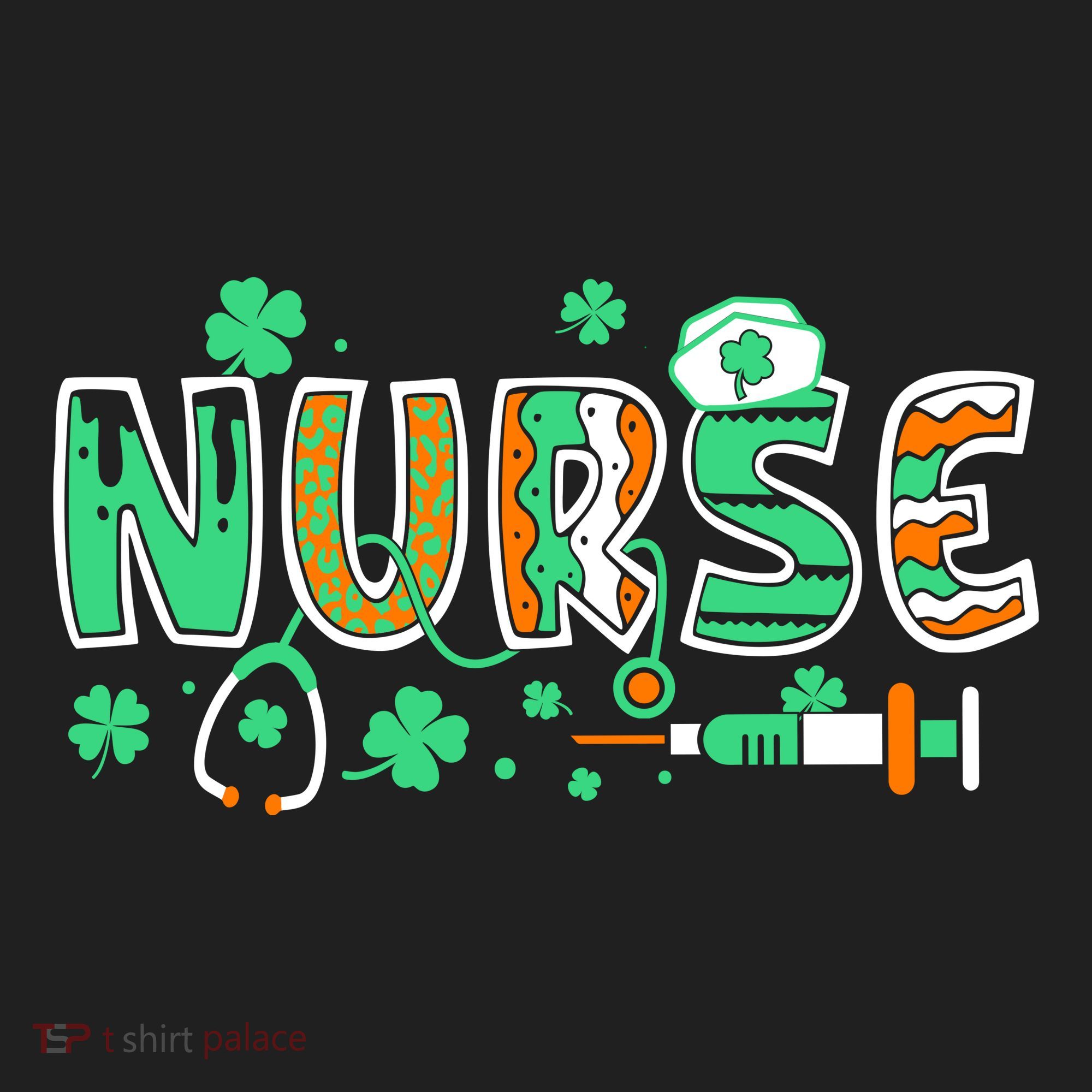 Cute Funny St Patricks Day Nurse Hat