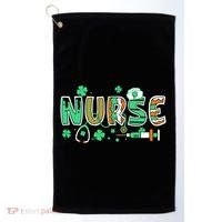 Cute Funny St Patricks Day Nurse Golf Towel thumb 0