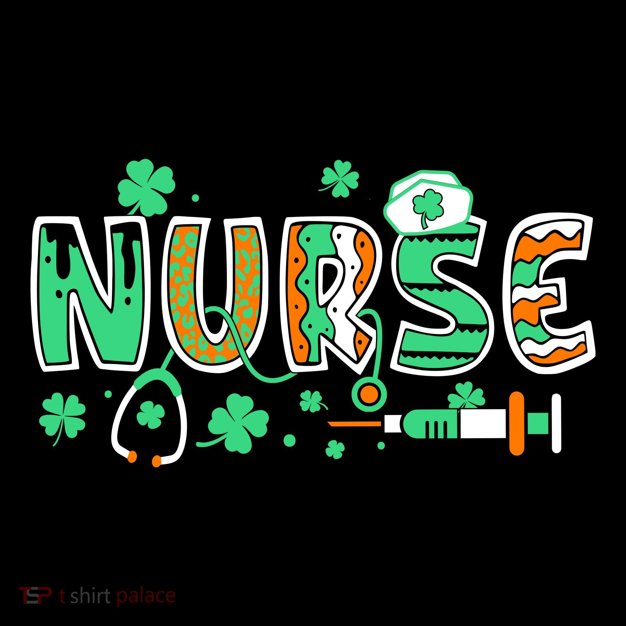 Cute Funny St Patricks Day Nurse Women's Long Sleeve Shirt