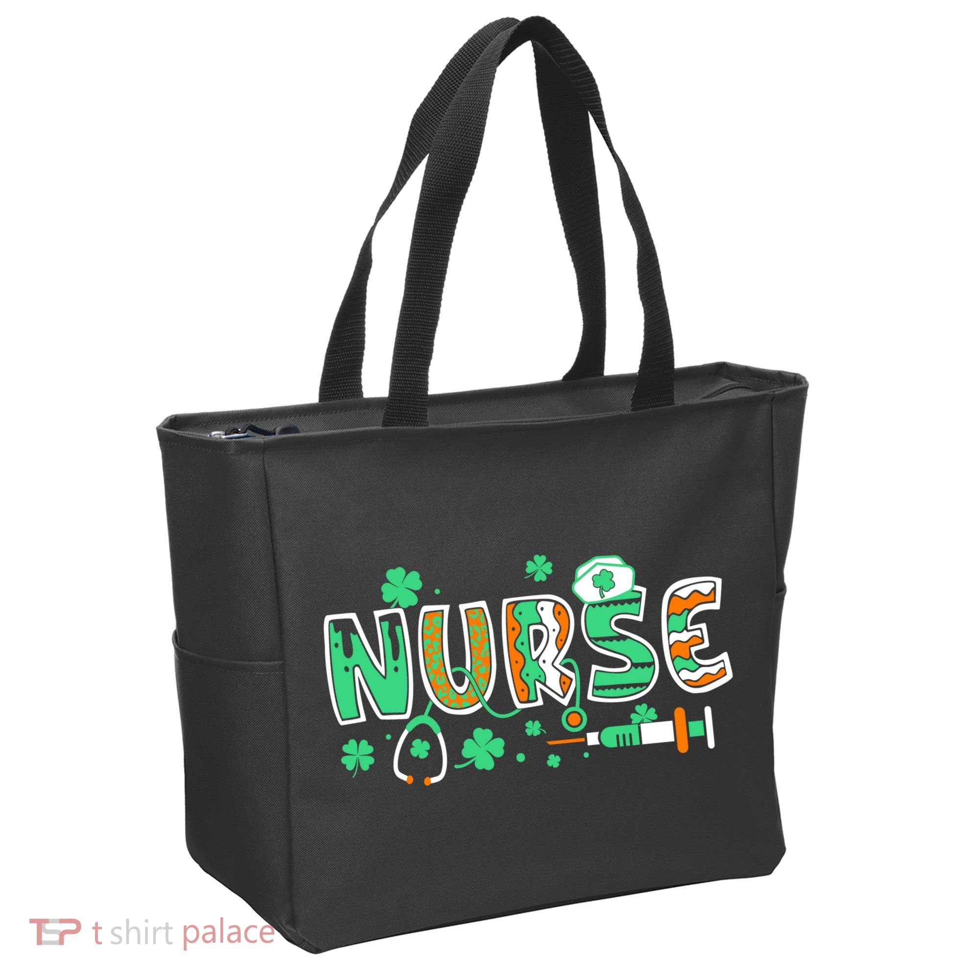 Cute Funny St Patricks Day Nurse Tote Bag