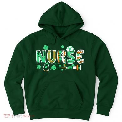 Cute Funny St Patricks Day Nurse Hoodie