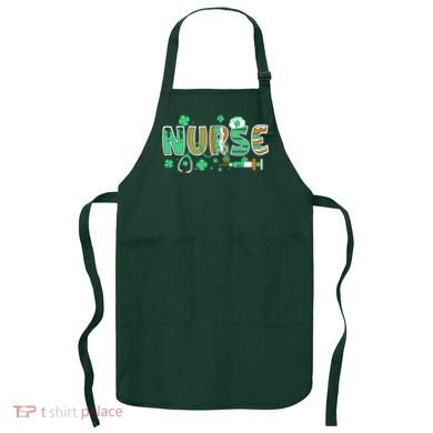 Cute Funny St Patricks Day Nurse Apron