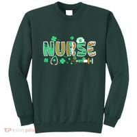 Cute Funny St Patricks Day Nurse Sweatshirt thumb 0