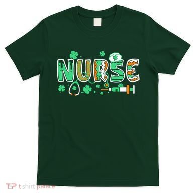 Cute Funny St Patricks Day Nurse T-Shirt