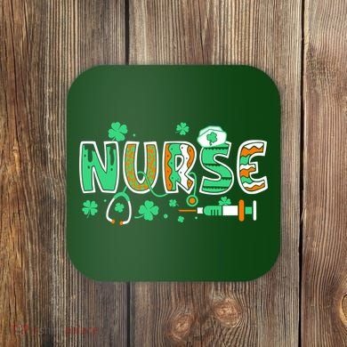 Cute Funny St Patricks Day Nurse Coaster