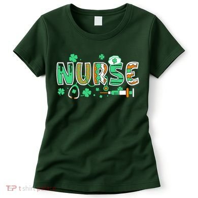 Cute Funny St Patricks Day Nurse Women's T-Shirt