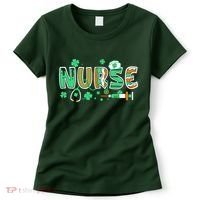 Cute Funny St Patricks Day Nurse Women's T-Shirt thumb 0