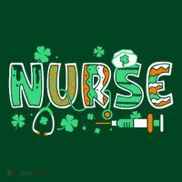 Cute Funny St Patricks Day Nurse Women's T-Shirt thumb 6