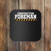 Construction Foreman Safety S For Crew Workers Coaster thumb 0