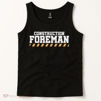 Construction Foreman Safety S For Crew Workers Tank Top thumb 2