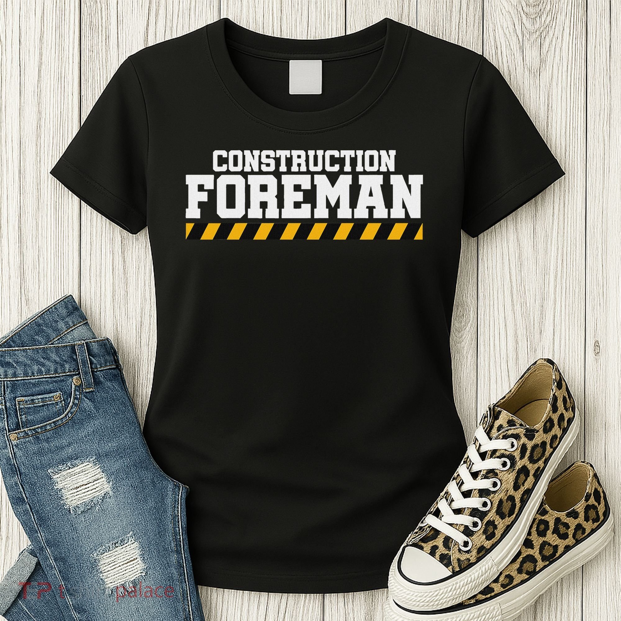 Construction Foreman Safety S For Crew Workers Women's T-Shirt