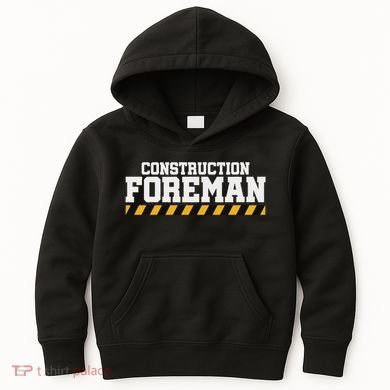 Construction Foreman Safety S For Crew Workers Kids Hoodie
