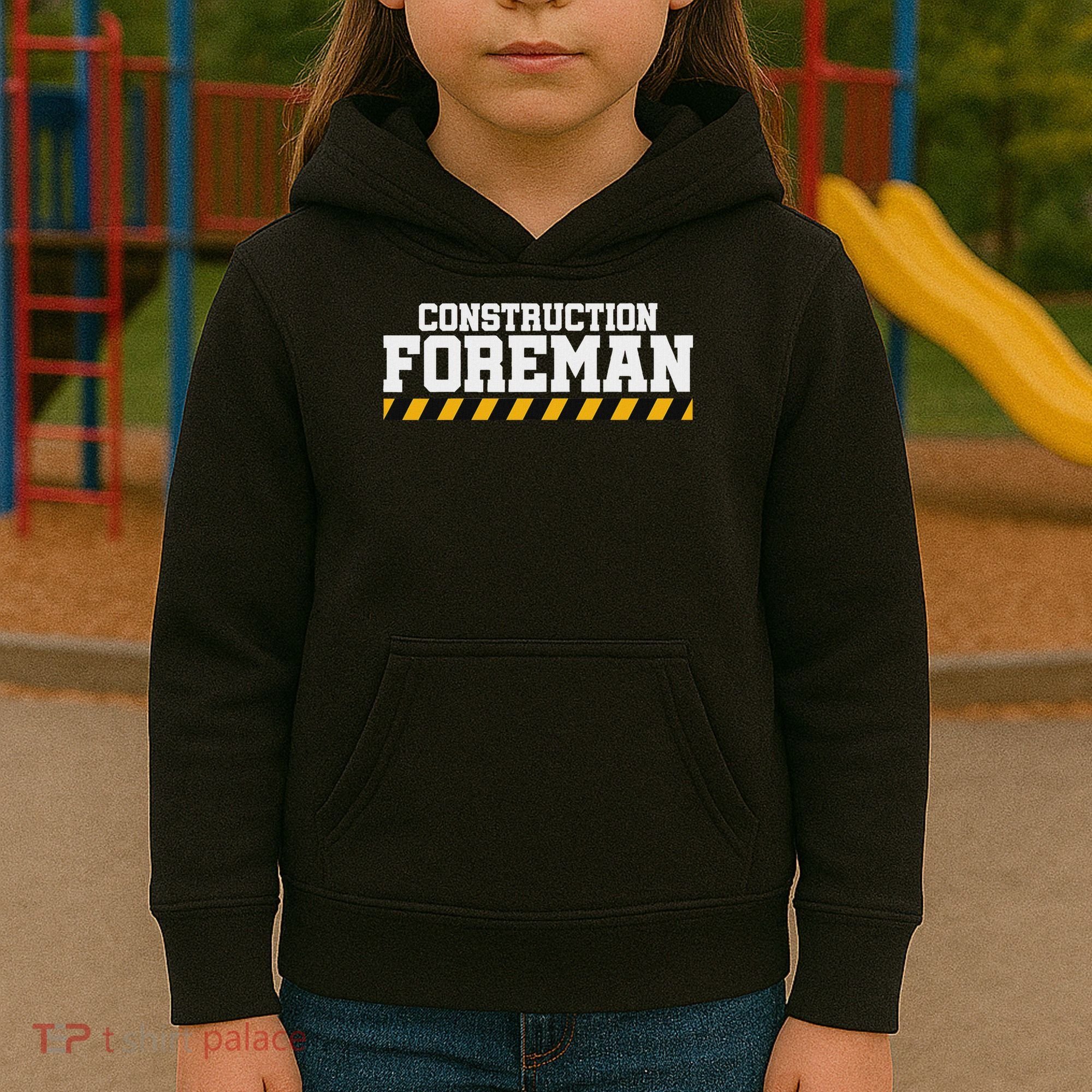 Construction Foreman Safety S For Crew Workers Kids Hoodie