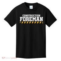 Construction Foreman Safety S For Crew Workers Kids T-Shirt thumb 0