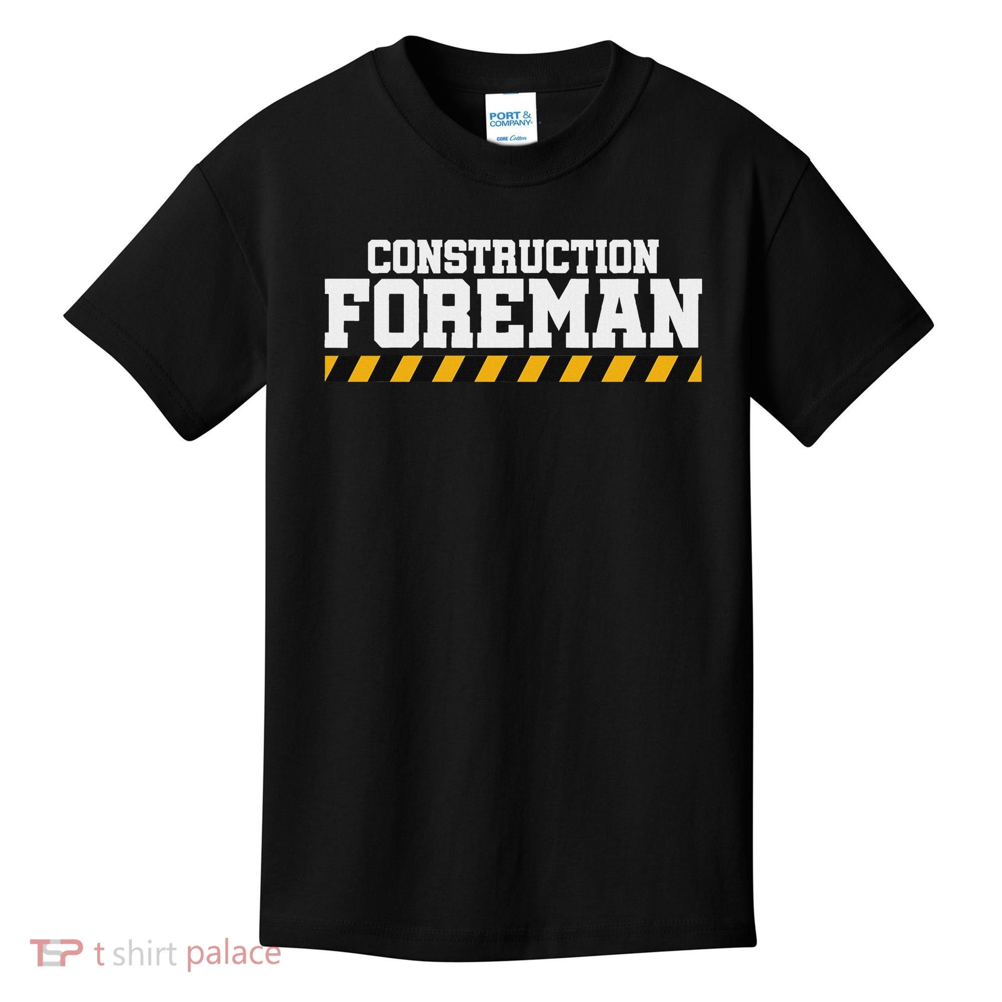 Construction Foreman Safety S For Crew Workers Kids T-Shirt