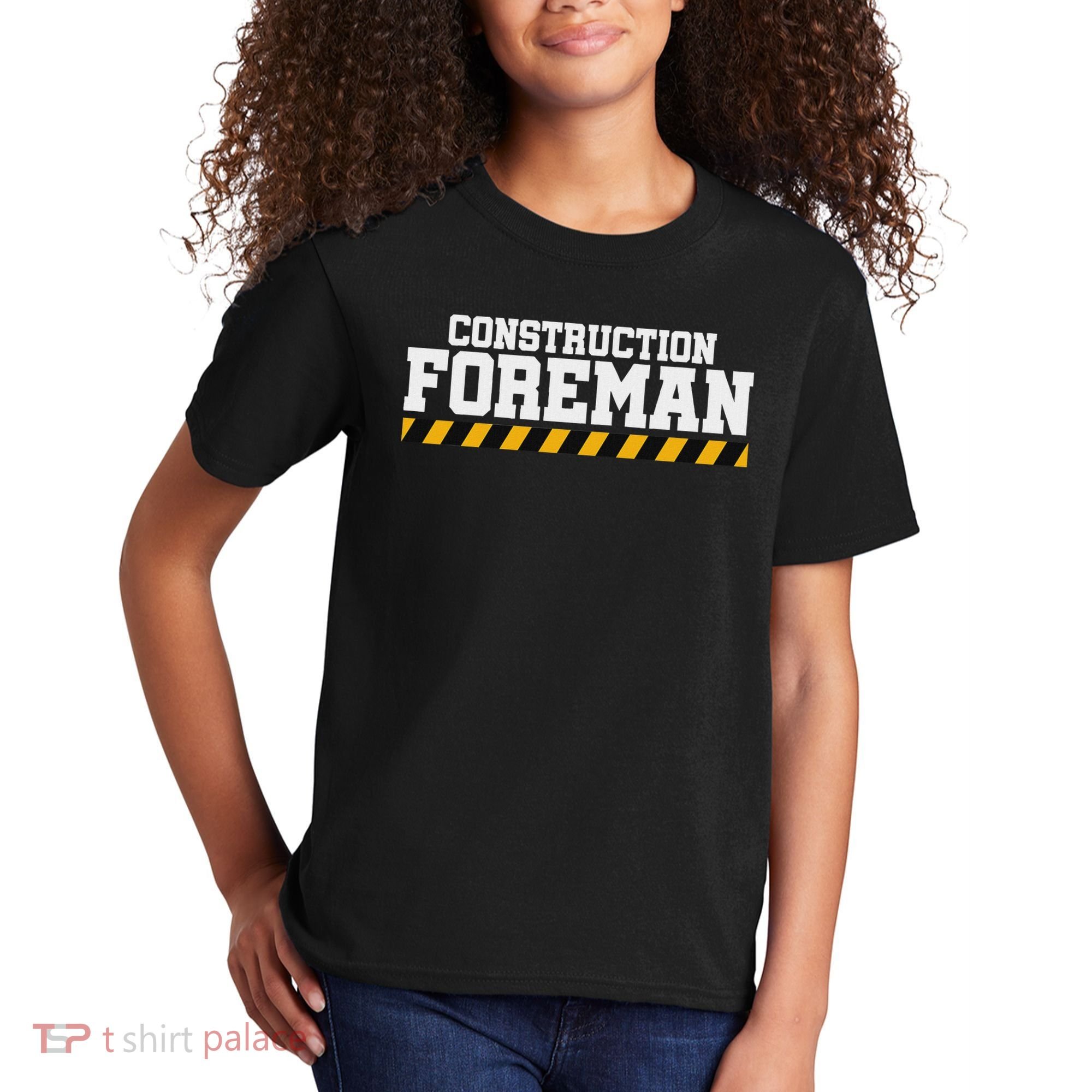 Construction Foreman Safety S For Crew Workers Kids T-Shirt