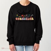Cute Floral School Counselor Keep Talking I'm Diagnosing You Cool Gift Women's Sweatshirt thumb 0