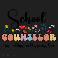 Cute Floral School Counselor Keep Talking I'm Diagnosing You Cool Gift Women's Sweatshirt thumb 2